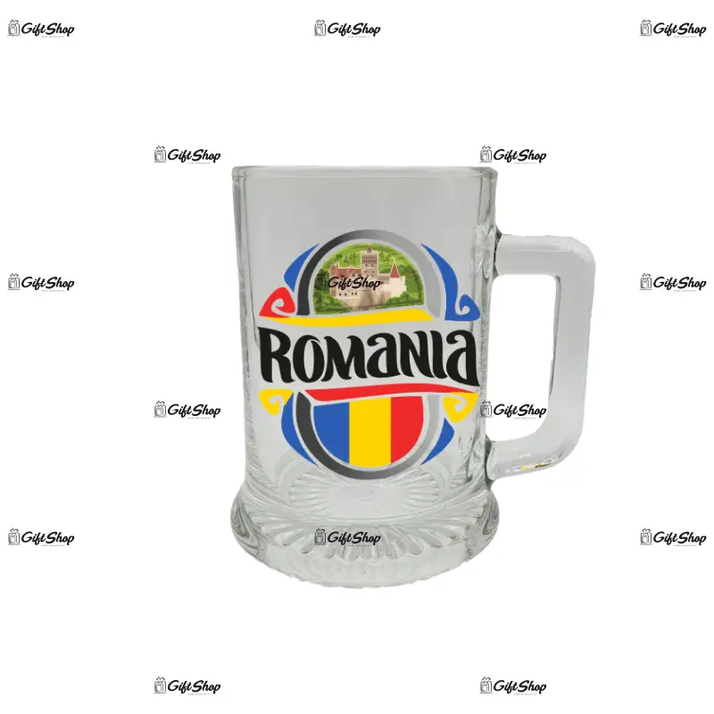 Castelul bran romania, halba cu mesaj